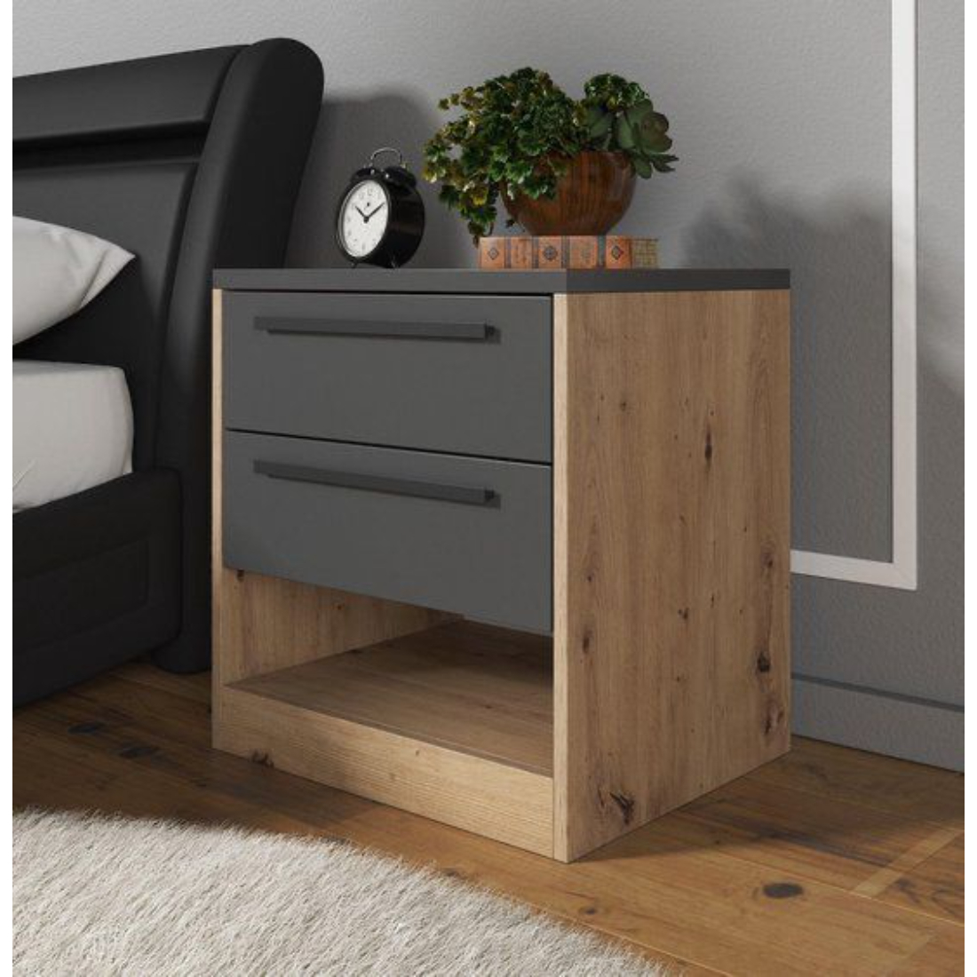 Primrose Engineered Wood Bed Side Table, BSU102